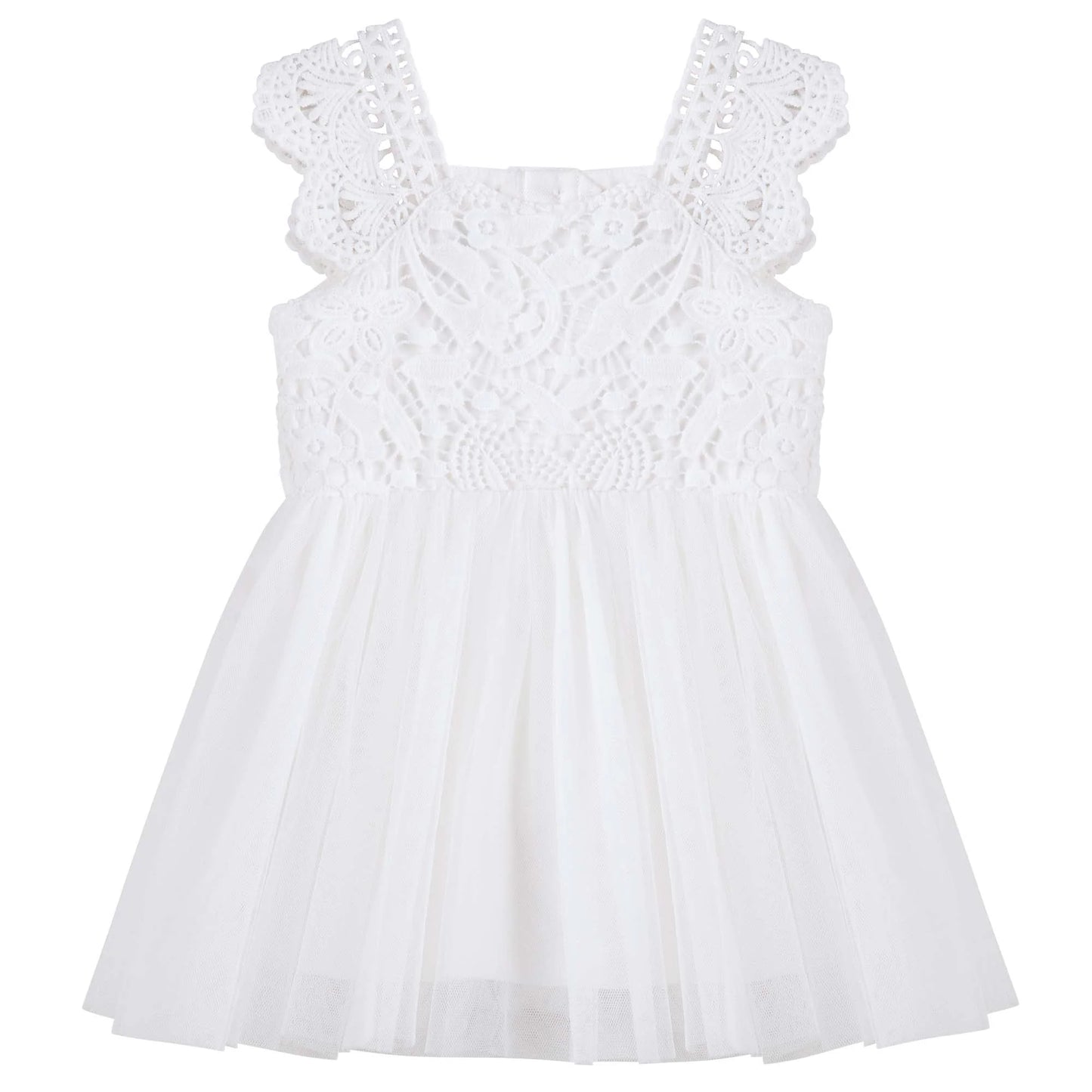 Angie Lace Romper - Ivory