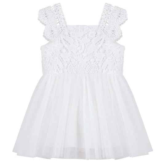 Angie Lace Romper - Ivory