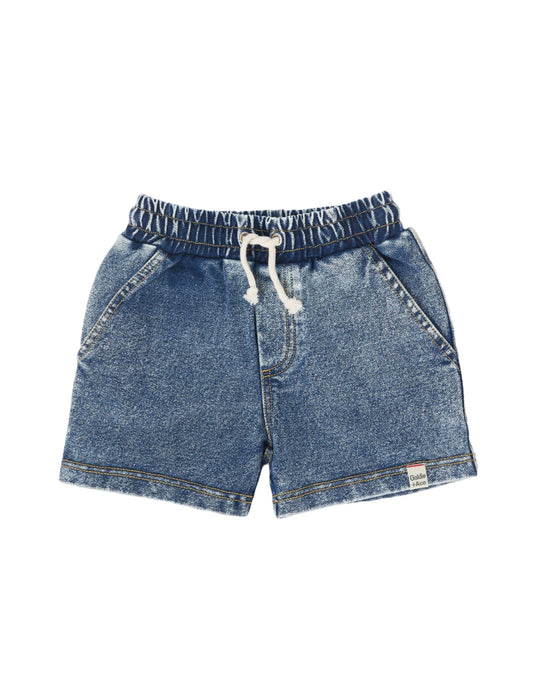 Noah French Terry Denim Look Shorts