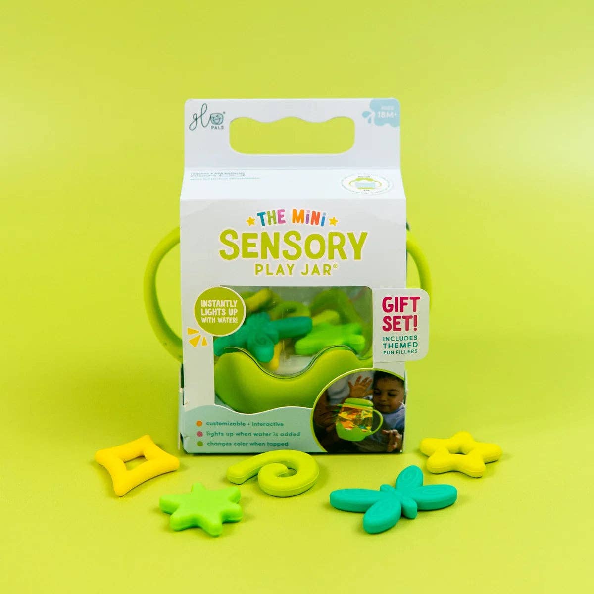 Mini Sensory Play Jar® Gift Set - Green Firefly
