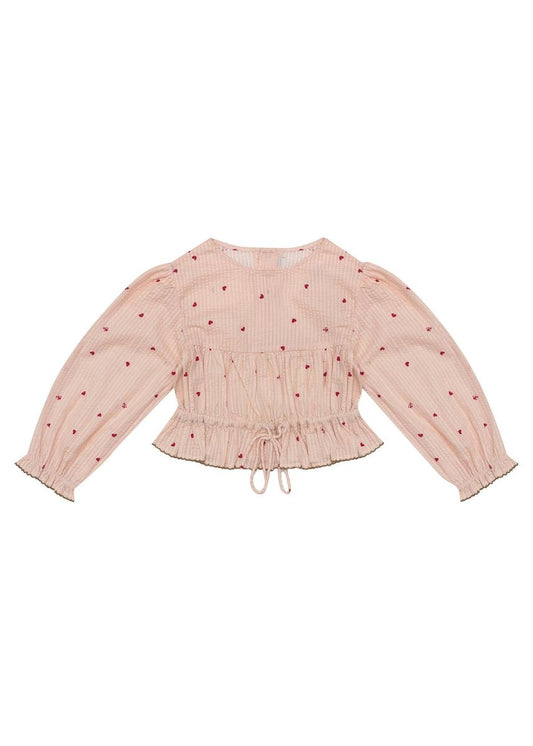 Aimee Top - Piggy Pink Love Bug