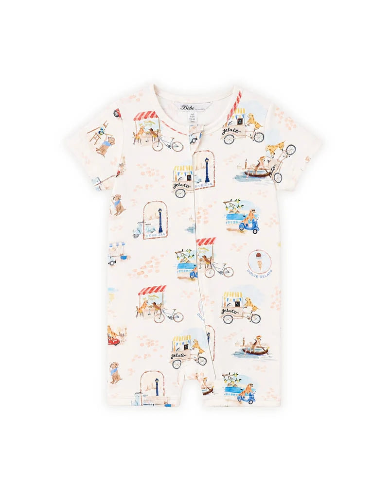 Alexi Organic SS Zip Romper