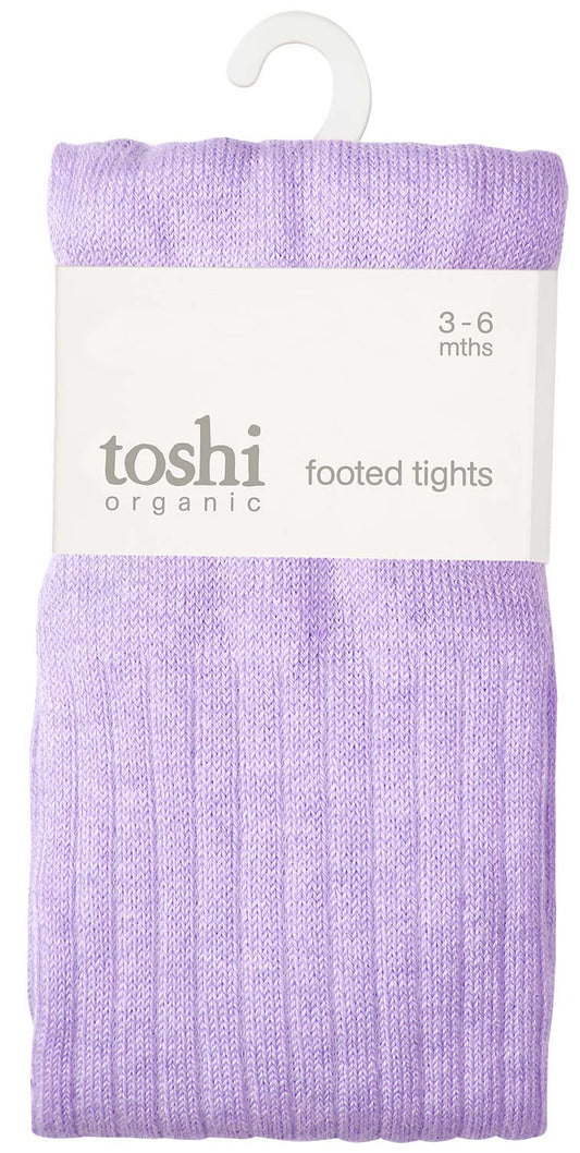 Organic Footed Tights - Dreamtime Amethyst