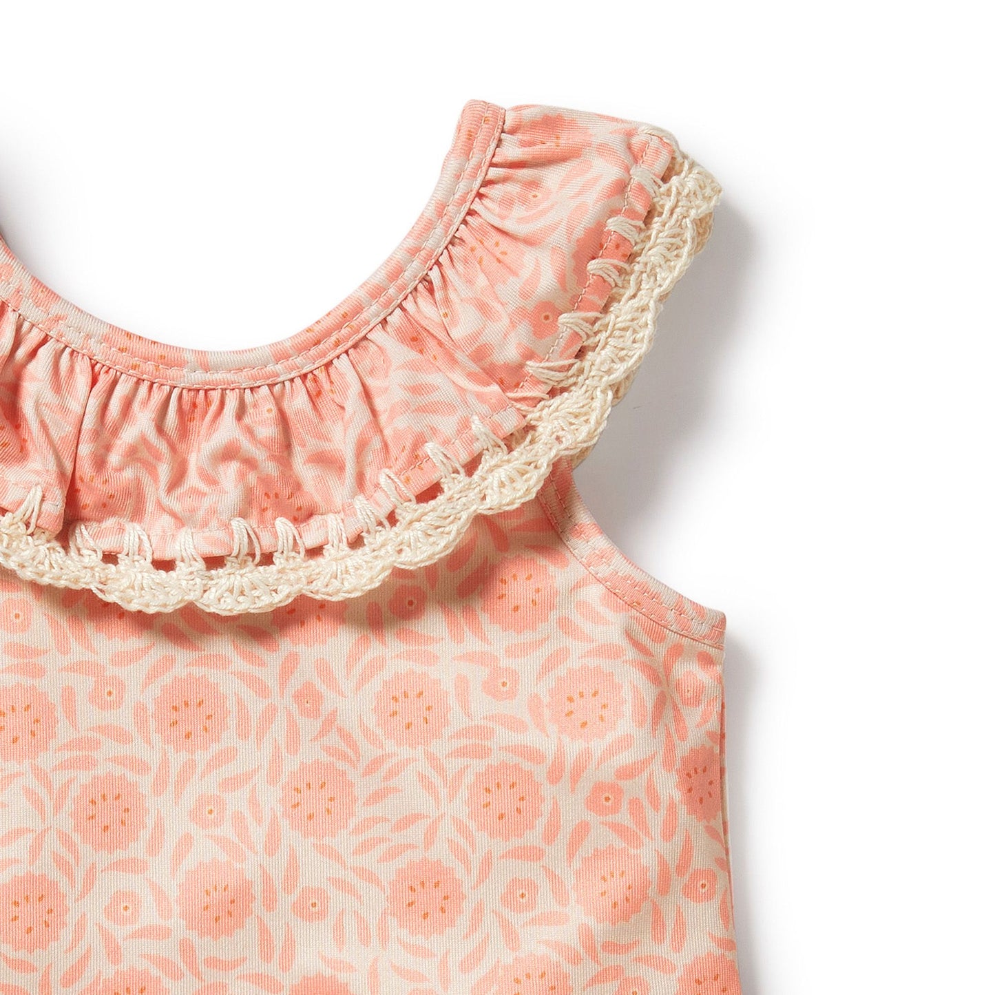 Amelie Floral Crochet Two Piece Swimsuit