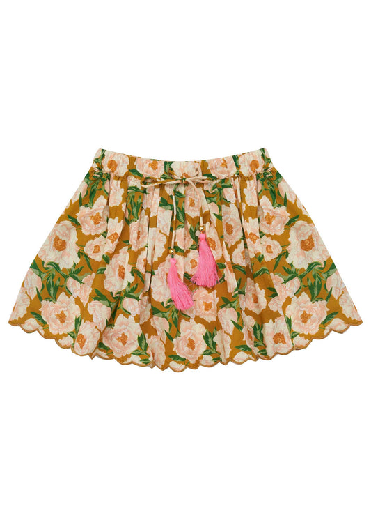 Anna Skirt - Soiree Bouquet Honey Mustard