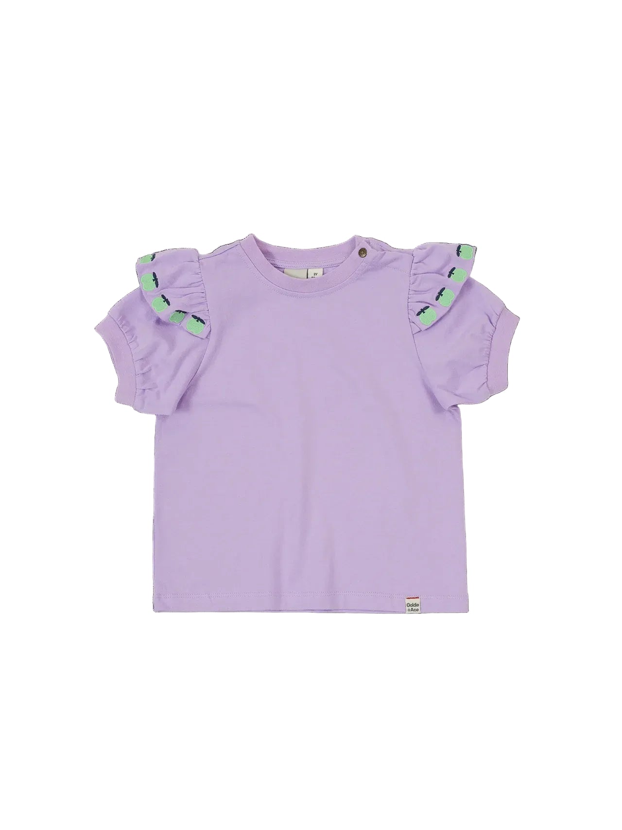 Flounce Shoulder Apple Top