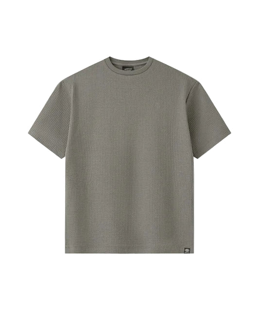 The Mayer Waffle Tee - Asphalt