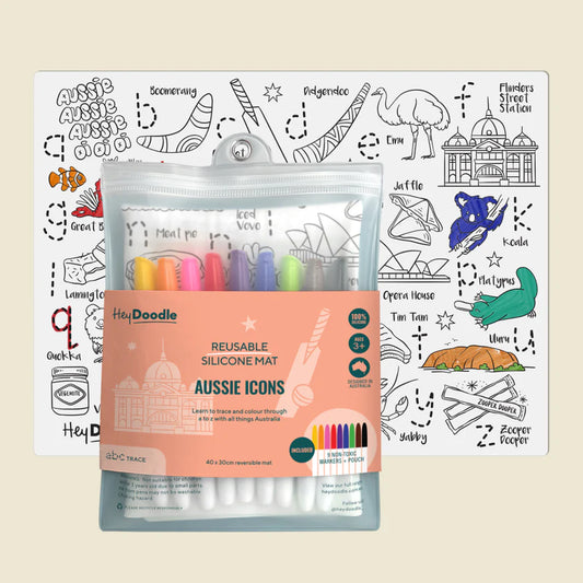 Reusable Silicone Mat - Aussie Icons