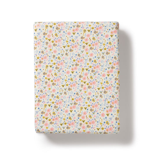 Ava Floral Organic Sheet