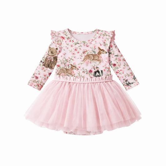 Onesie Tutu Dress - Baby Animals