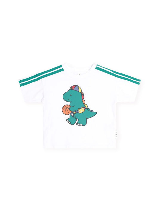Baller Dino Sporty Stripe Tee