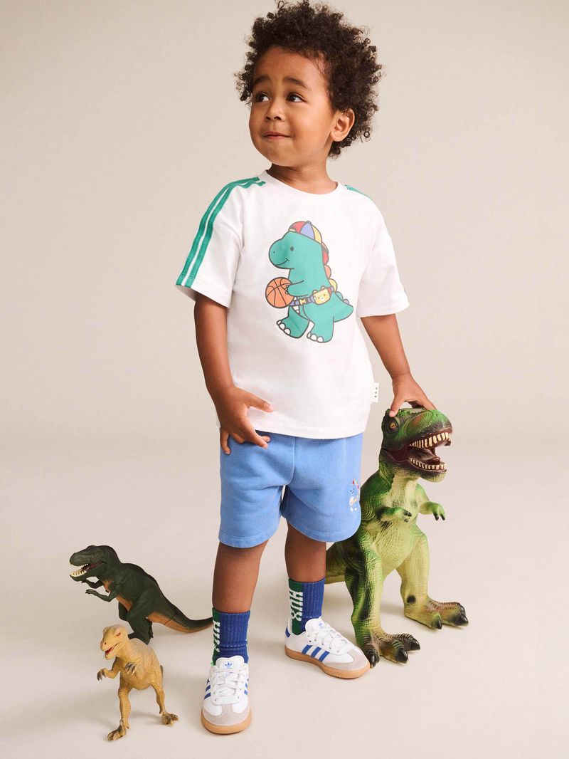 Baller Dino Sporty Stripe Tee