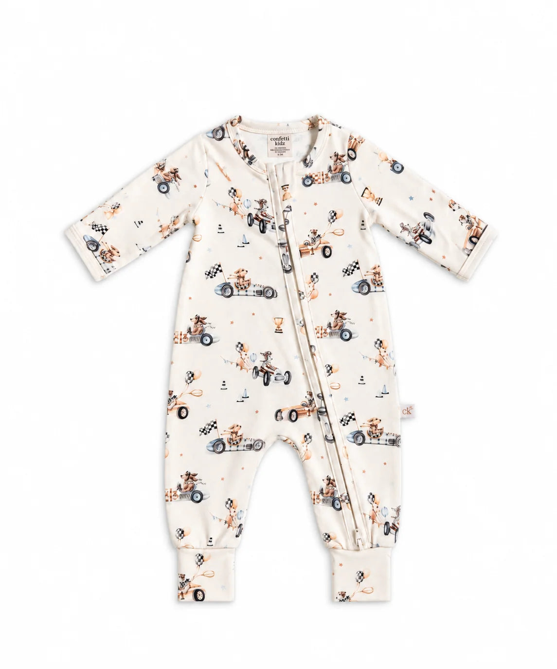 Bamboo Zipsuit - Pup Racer