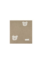 Load image into Gallery viewer, Bear Knitted Blanket - Cashew Marle
