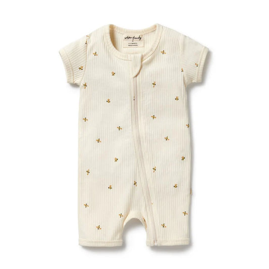 Bee Mine Organic Boyleg Zipsuit