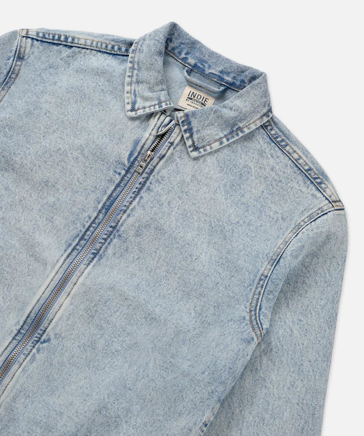 The Blaze Zip-Thru Denim Jacket