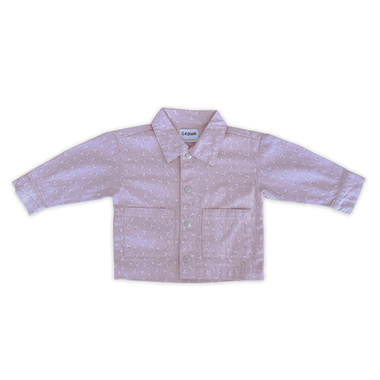 Organic Bloom Denim Shirt Jacket