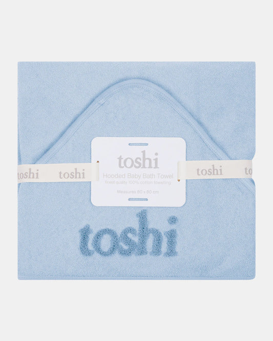 Hooded Baby Bath Towel Yummy - Bluebell