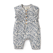 Load image into Gallery viewer, Blue Coral Organic Crinkle Growsuit
