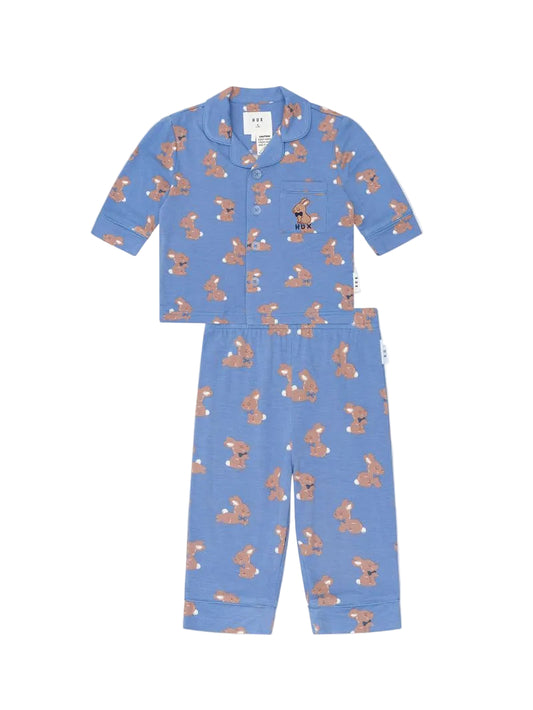 Vintage Blue Bunny PJ Set
