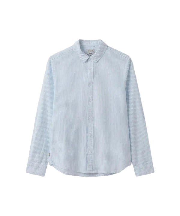 The Gallions L/S Shirt - White/Light Blue