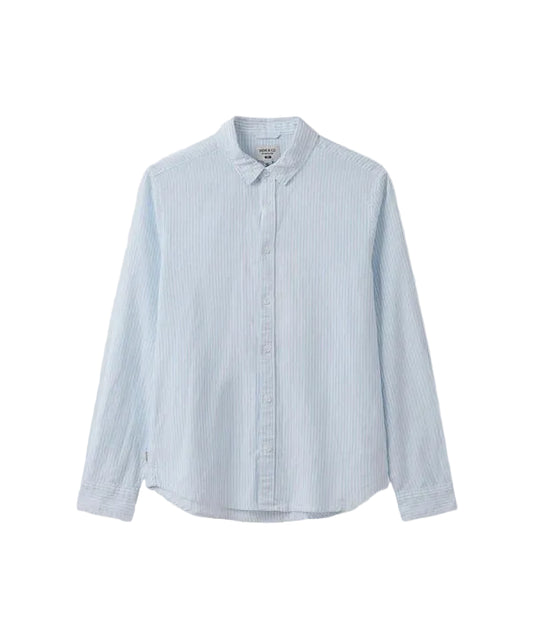The Gallions L/S Shirt - White/Light Blue
