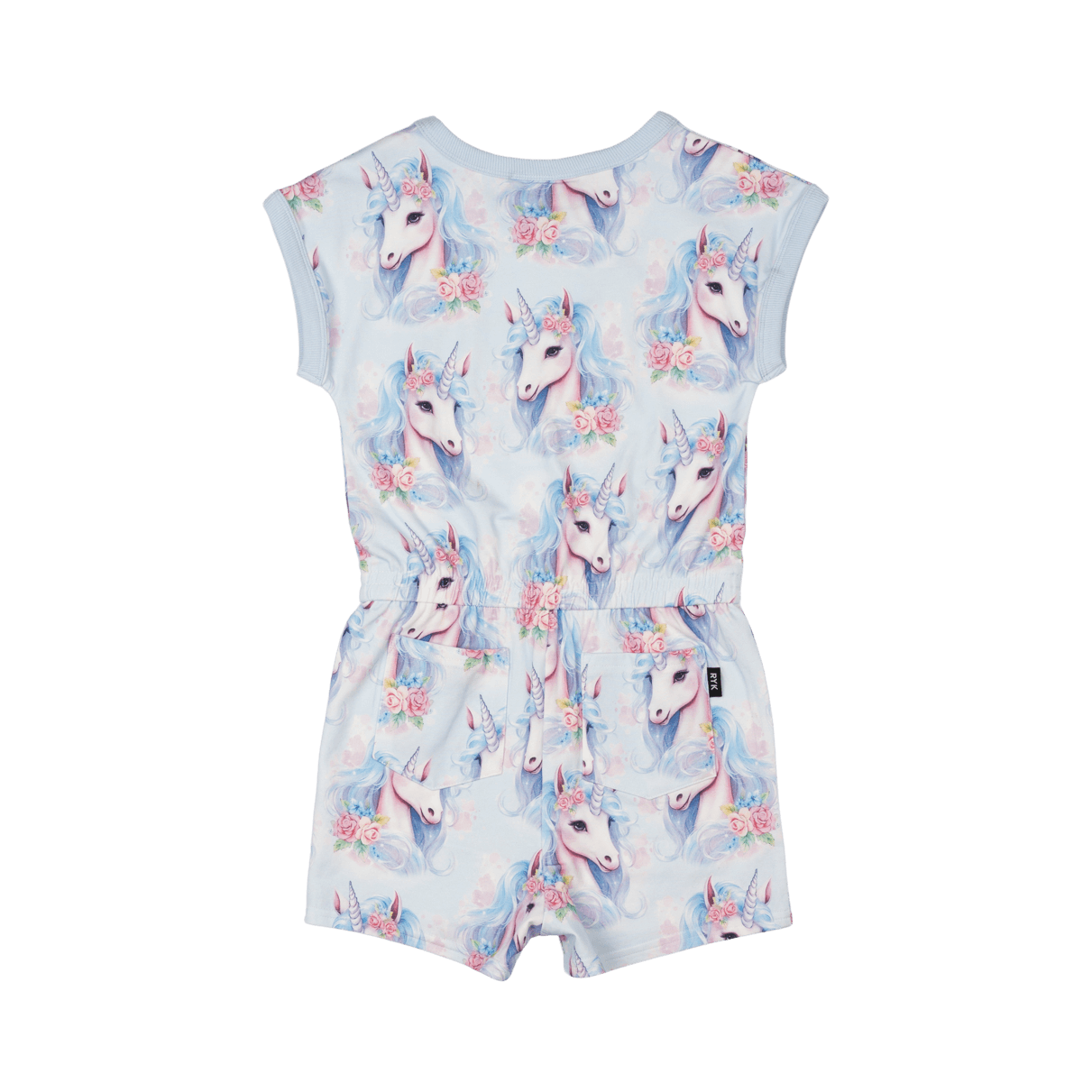 Blue Unicorn Romper