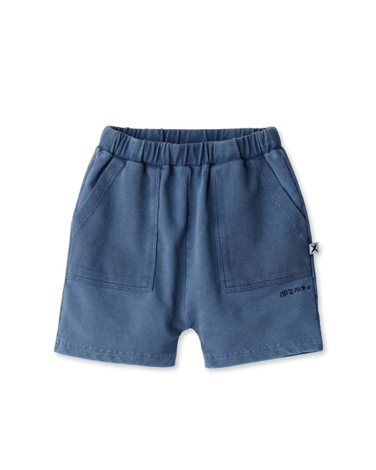 Minti Rib Pocket Short - Blue Wash