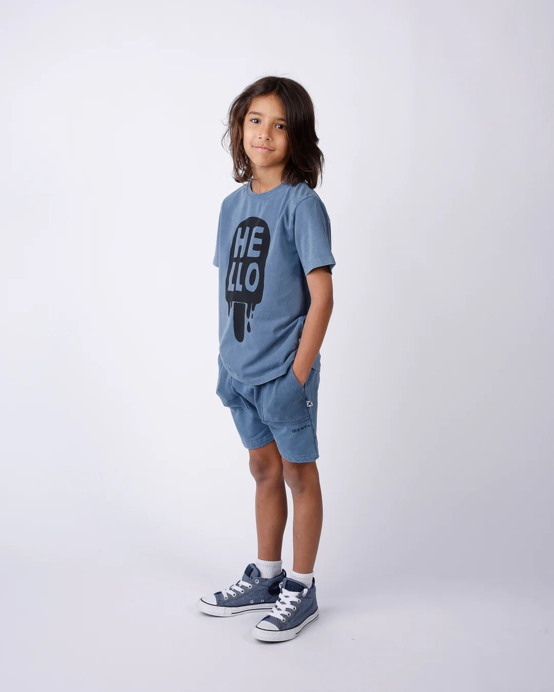 Minti Rib Pocket Short - Blue Wash