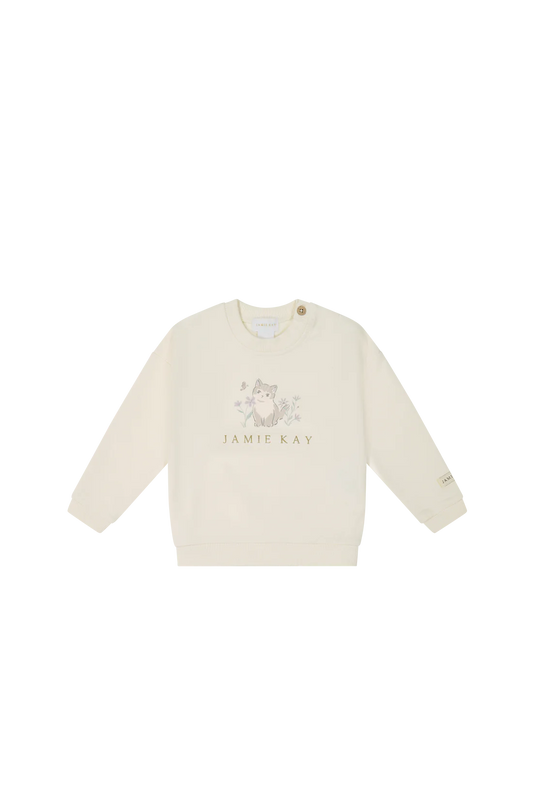 Organic Cotton Bobbie Sweatshirt - Parchment