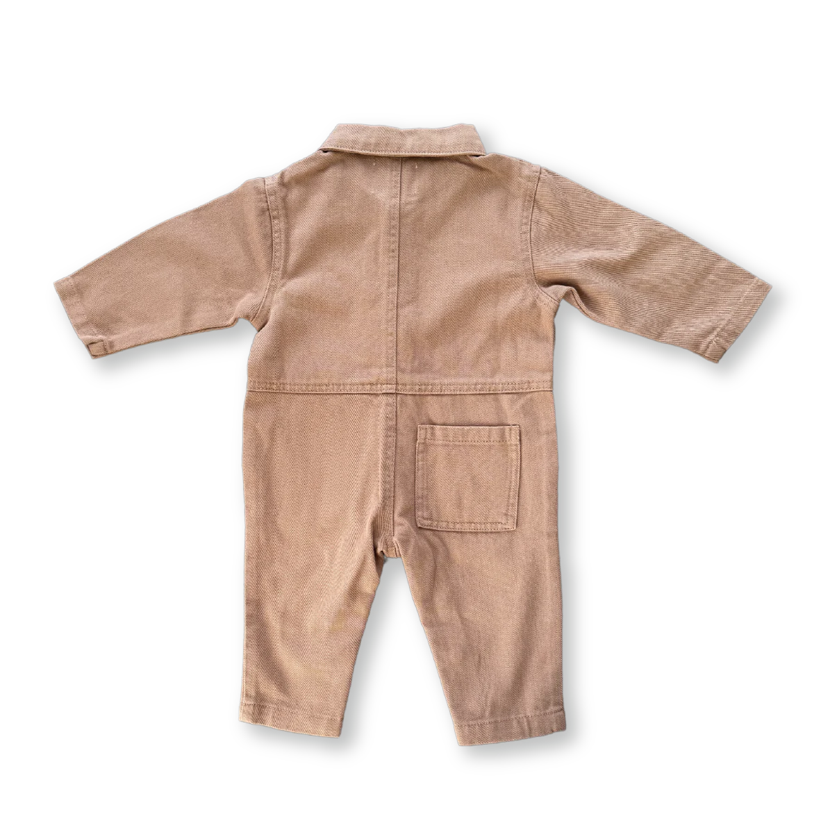 Organic Denim Boilersuit - Clay