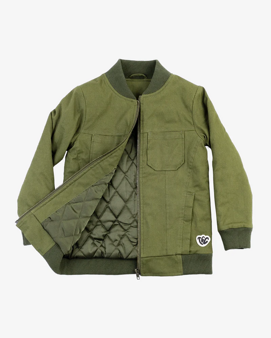 Khaki Fox Bomber Jacket
