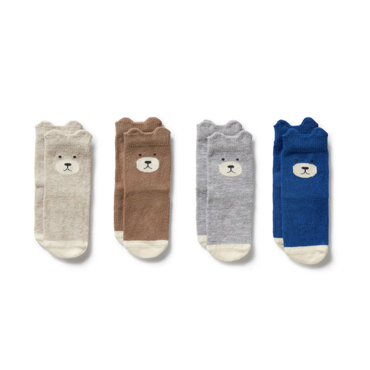 Boys Organic 4 Pack Baby Socks