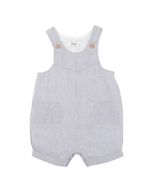 Brady Stipe Woven Overalls