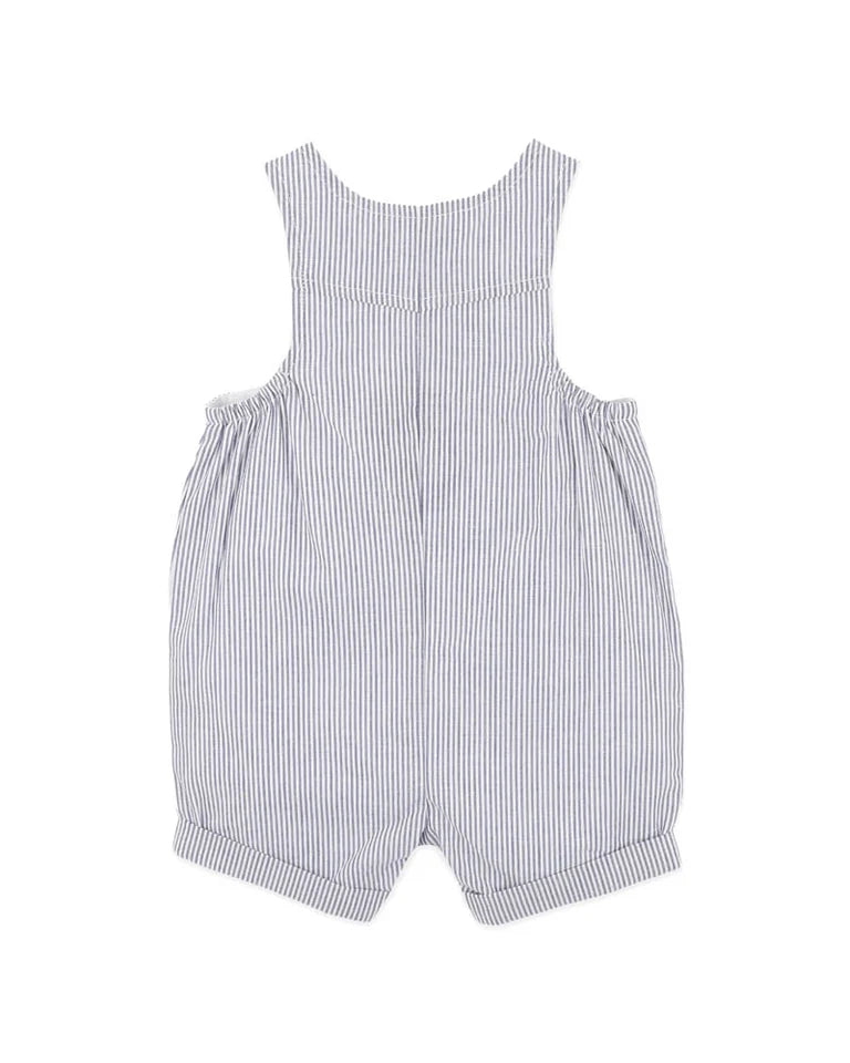 Brady Stipe Woven Overalls