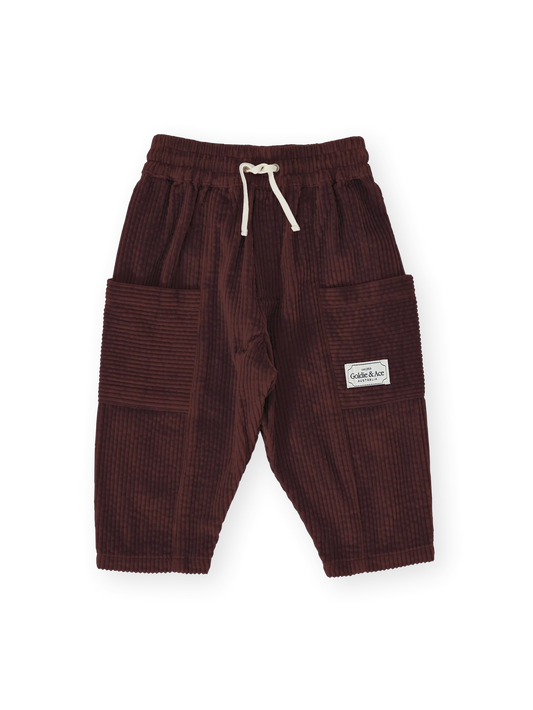 Kit Corduroy Pocket Pant - Brown