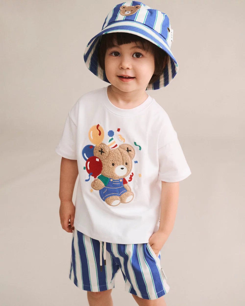 Tropical Stripe Bucket Hat