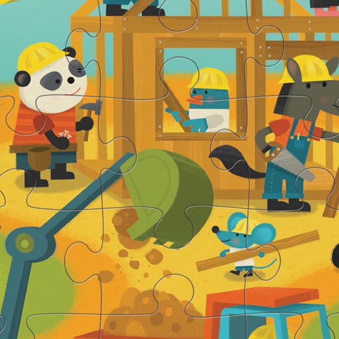 Classic Floor Puzzle - Busy Builders (36pc)