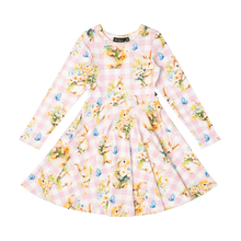 Load image into Gallery viewer, Bunny Bouquet Waisted Dress
