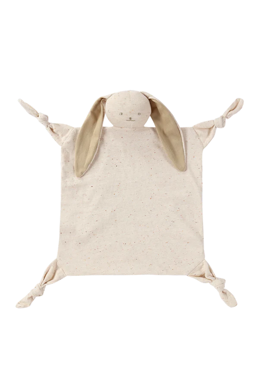 Organic Knit Cuddle Blanket - Bunny Cotton Speckled