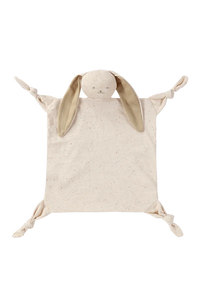 Organic Knit Cuddle Blanket - Bunny Cotton Speckled