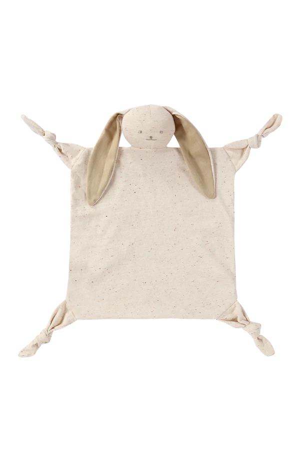 Organic Knit Cuddle Blanket - Bunny Cotton Speckled