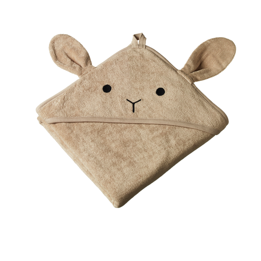 Bunny Hooded Towel - Nougat
