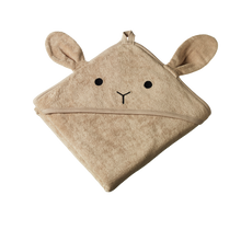 Load image into Gallery viewer, Bunny Hooded Towel - Nougat
