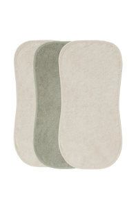 Burp Towel Cloths (Pack of 3) - Cotton/Sage