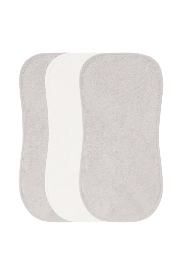 Burp Towel Cloths (Pack of 3) - Dove/Snow