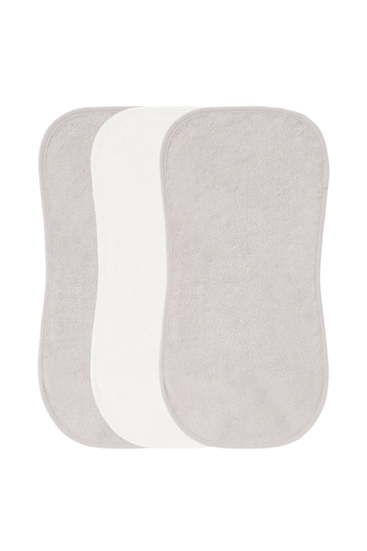 Burp Towel Cloths (Pack of 3) - Dove/Snow
