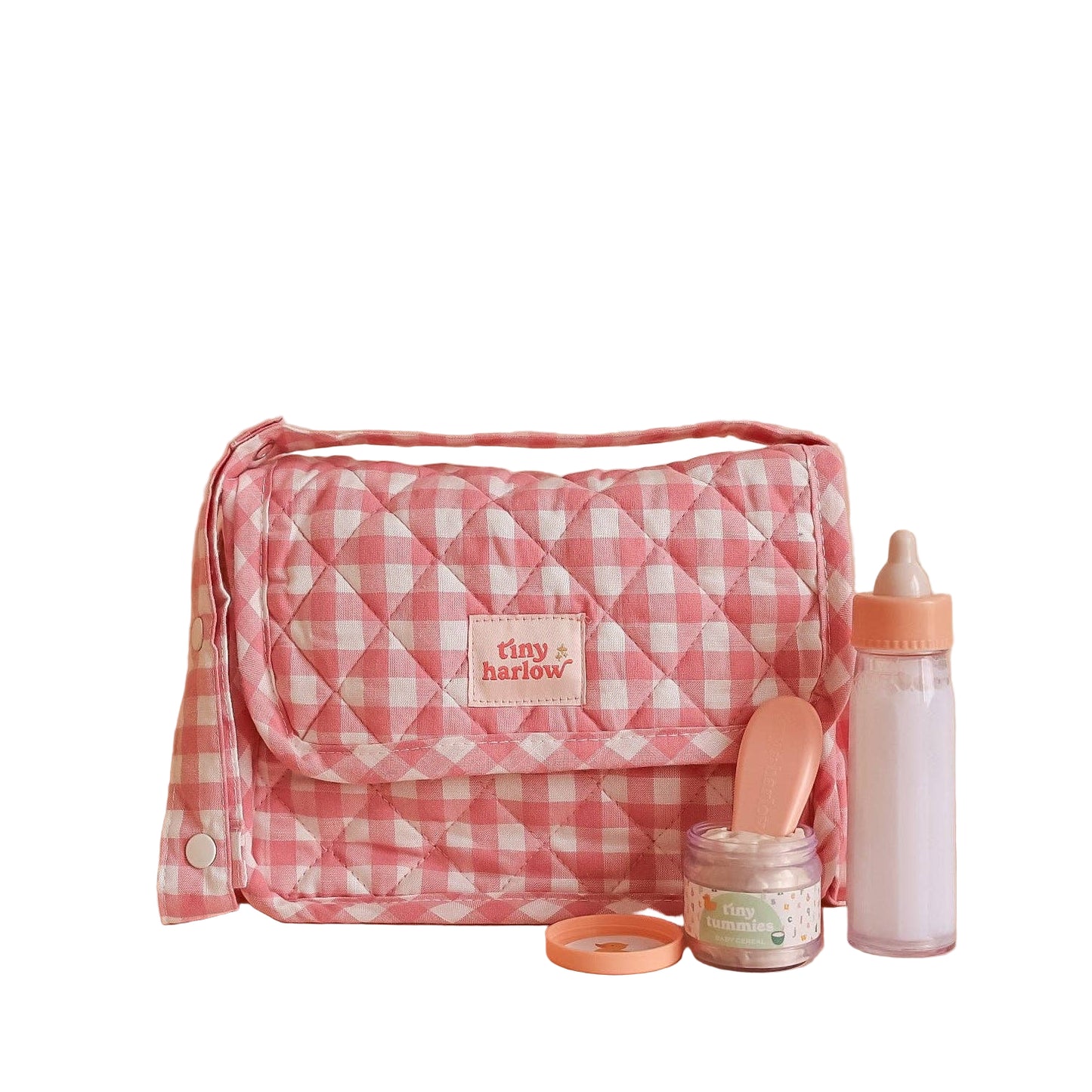 Tiny Nurturers Set - Pink Gingham