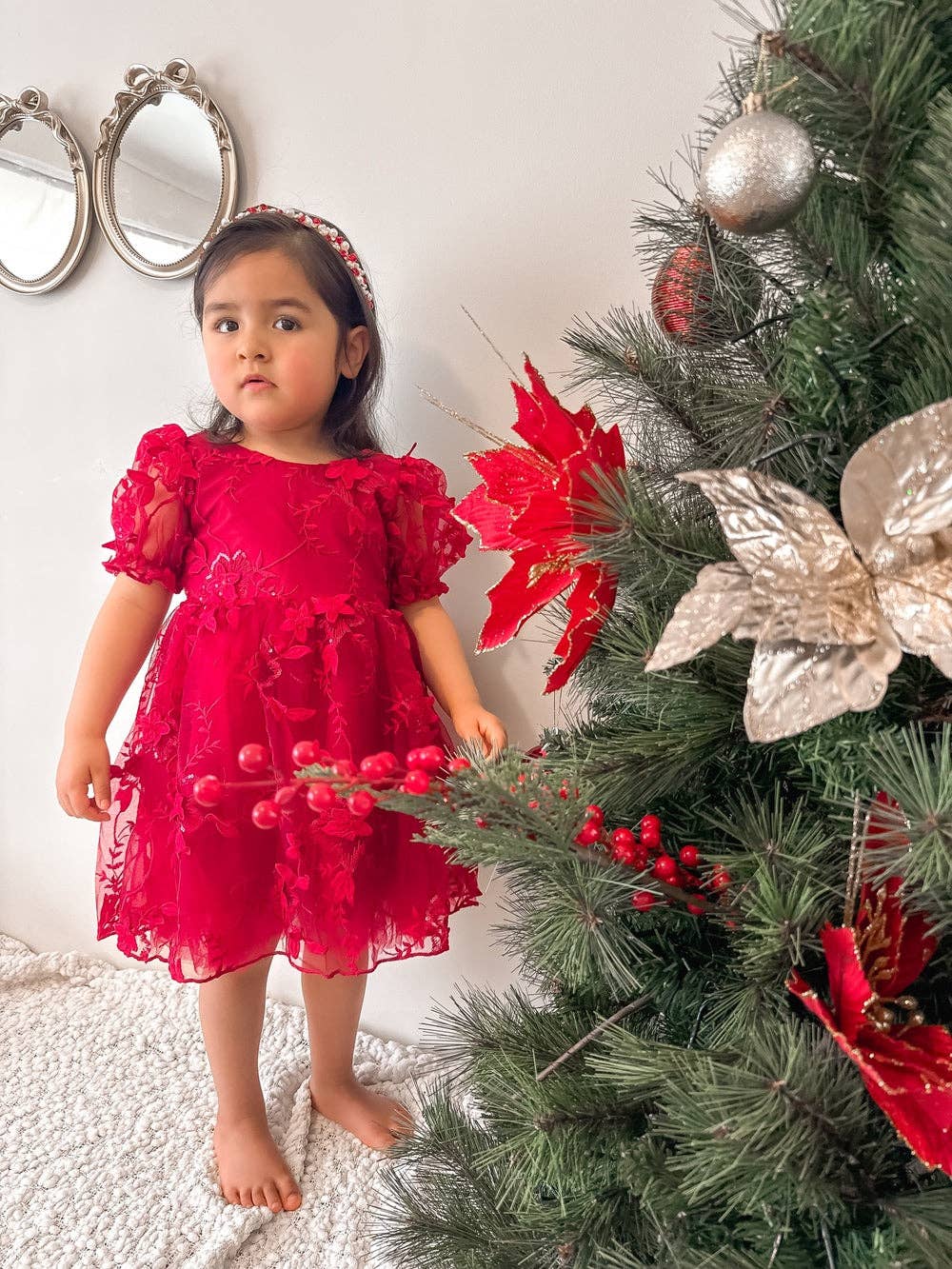 Vienna Girls Christmas Embroidery Dress