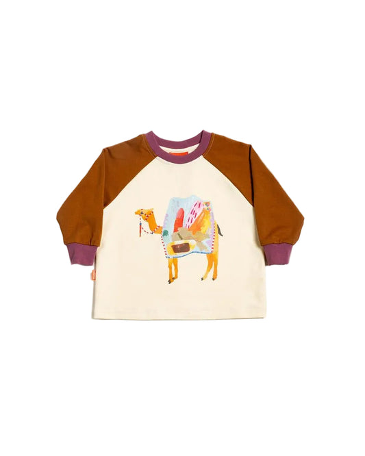 Raglan Long Sleeve T-Shirt - Carmen the Camel